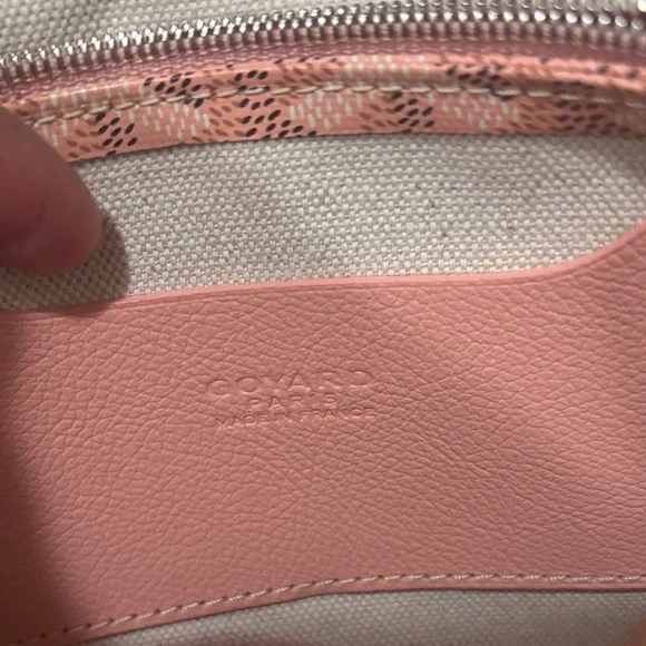 RARE Goyard Pink Plumet Wallet Crossbody Bag - Picture 9 of 16